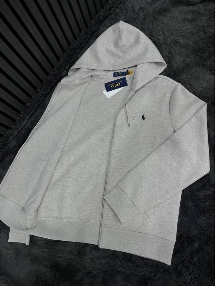 Polo Ralph Lauren Light Grey Full-Zip Hoodie New with Tags - photo 3