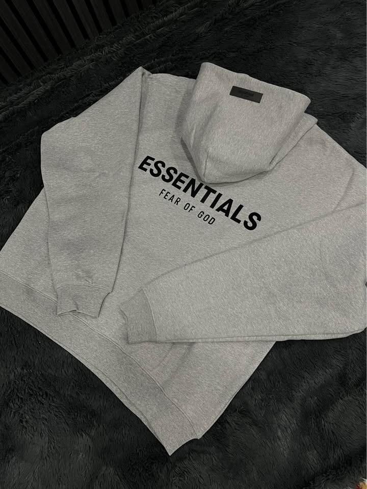 Essentials Fear of God Dark Oat Hoodie - photo 3