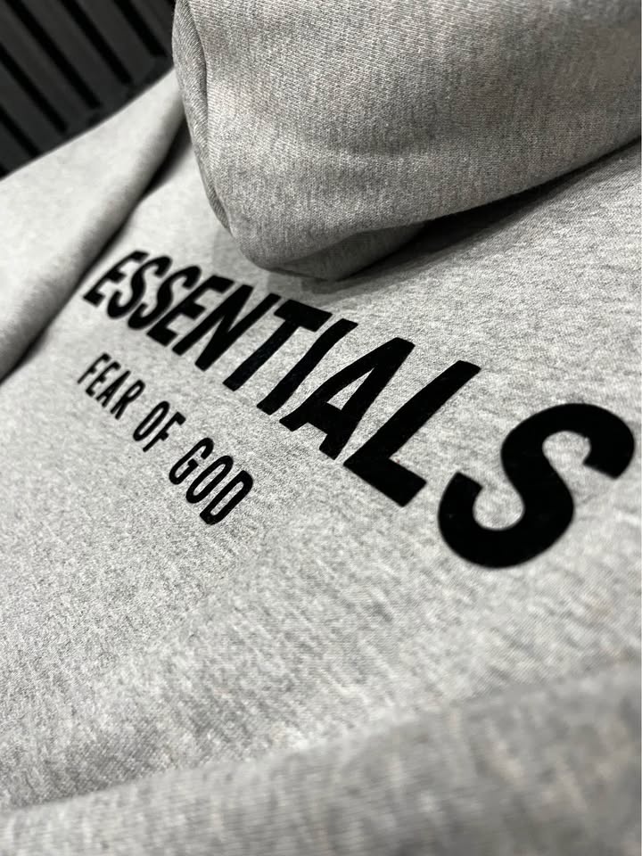 Essentials Fear of God Dark Oat Hoodie - photo 4