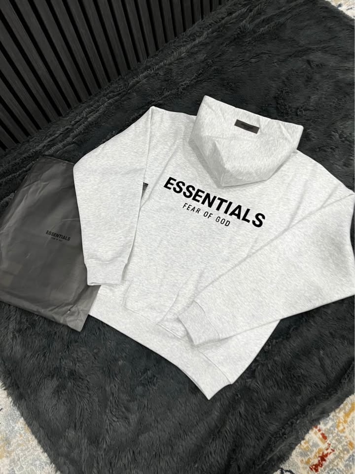 Essentials Fear of God Light Oat Hoodie - photo 4