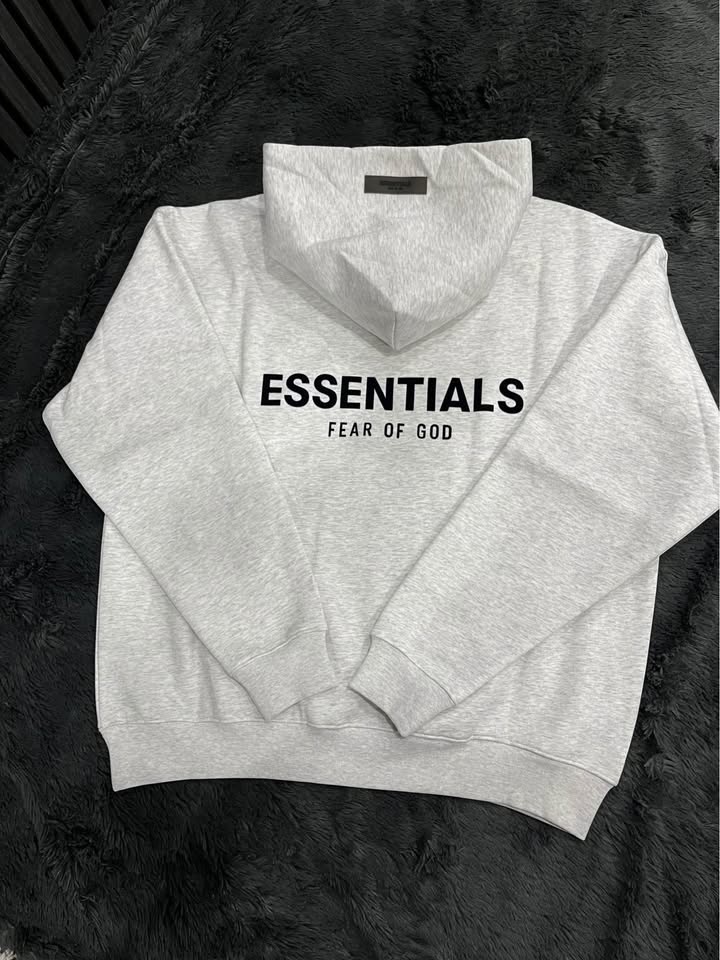 Essentials Fear of God Light Oat Hoodie - photo 5