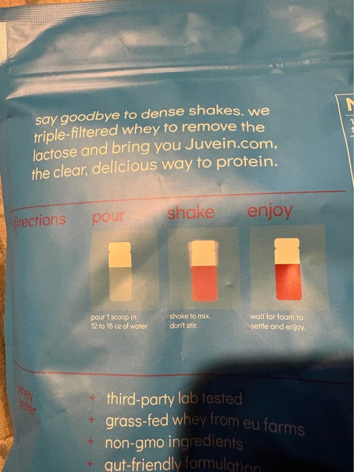 Juvein Strawberry Acai Grass-Fed Clear Whey Isolate Protein Powd - photo 4