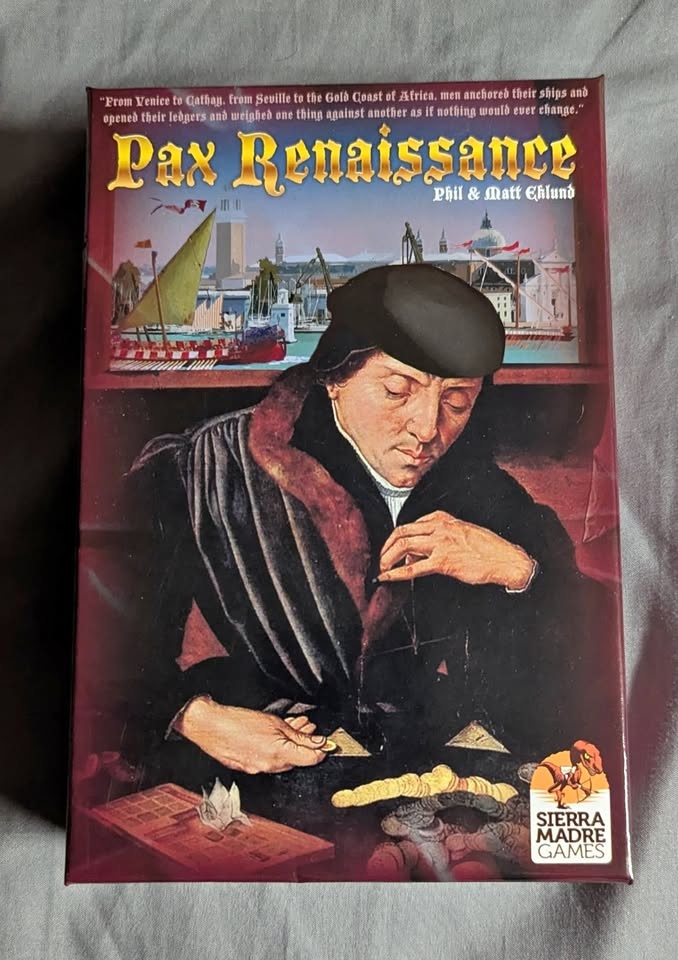 Pax Renaissance 1st Edition Board Game Sierra Madre Games