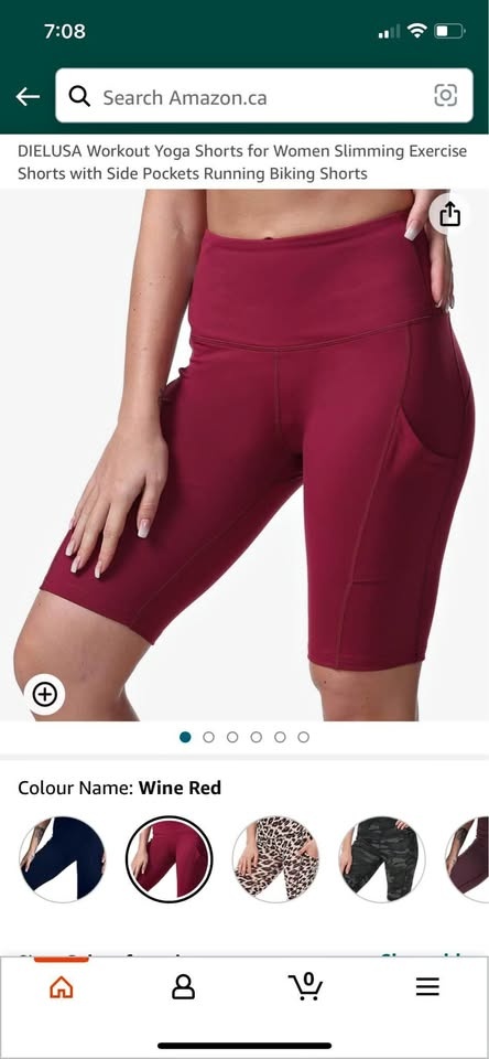 Women's Yoga/Biking Shorts Size Small