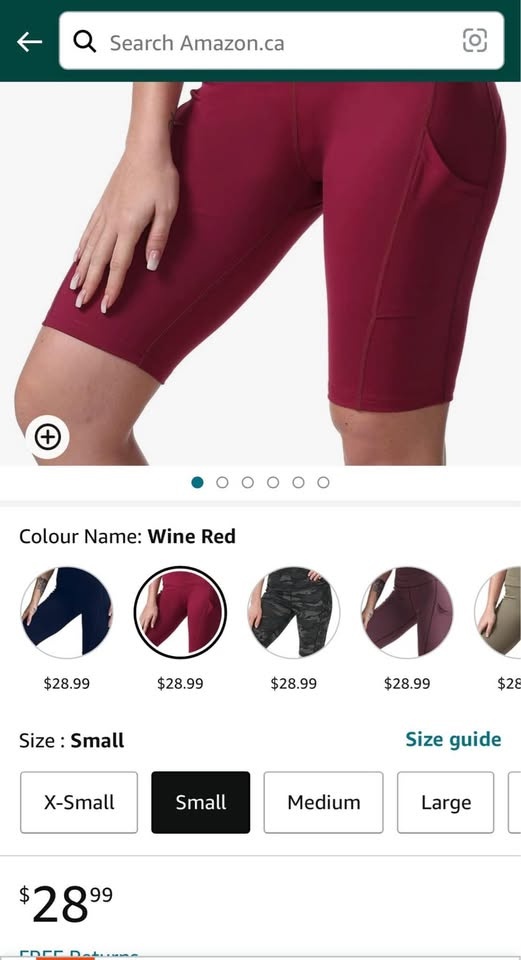 Women's Yoga/Biking Shorts Size Small - photo 2