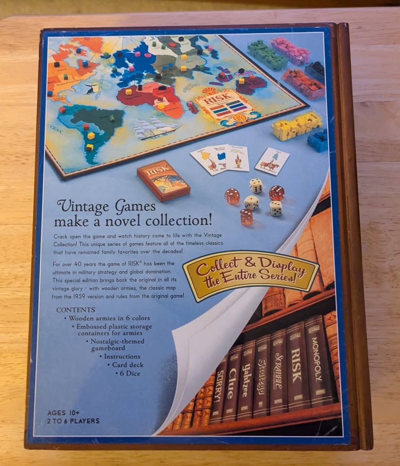 Risk Classic Strategy Board Game (Vintage Style Cover) - photo 4