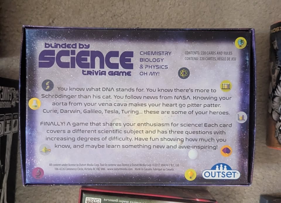 Blinded by Science Trivia Game ThinkGeek - photo 2