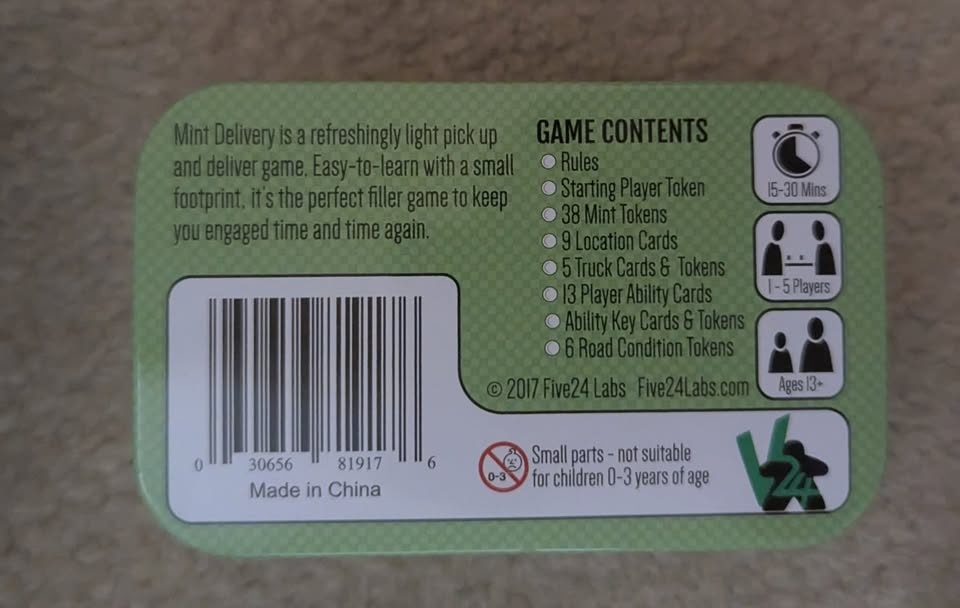 Mint Delivery Pocket Board Game Justin Blaske - photo 2