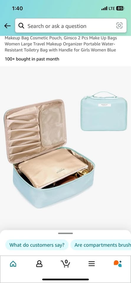 Travel Make up Bag with Inner Pouch - photo 4