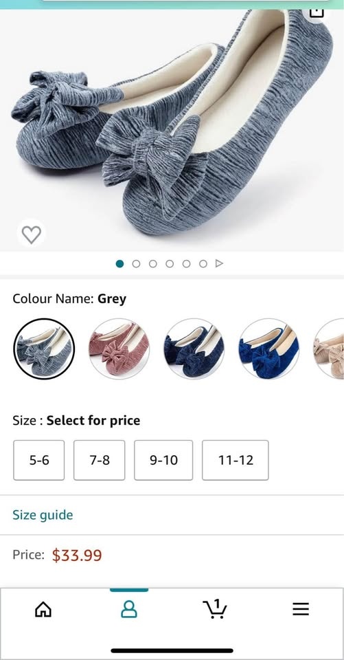 Velvet Ballerina Slippers (indoor) - photo 2