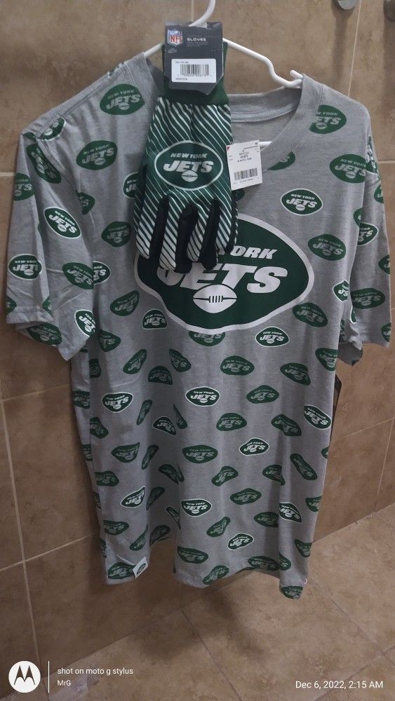 Jets Shirt and Gloves - NFL Authorized - photo 2