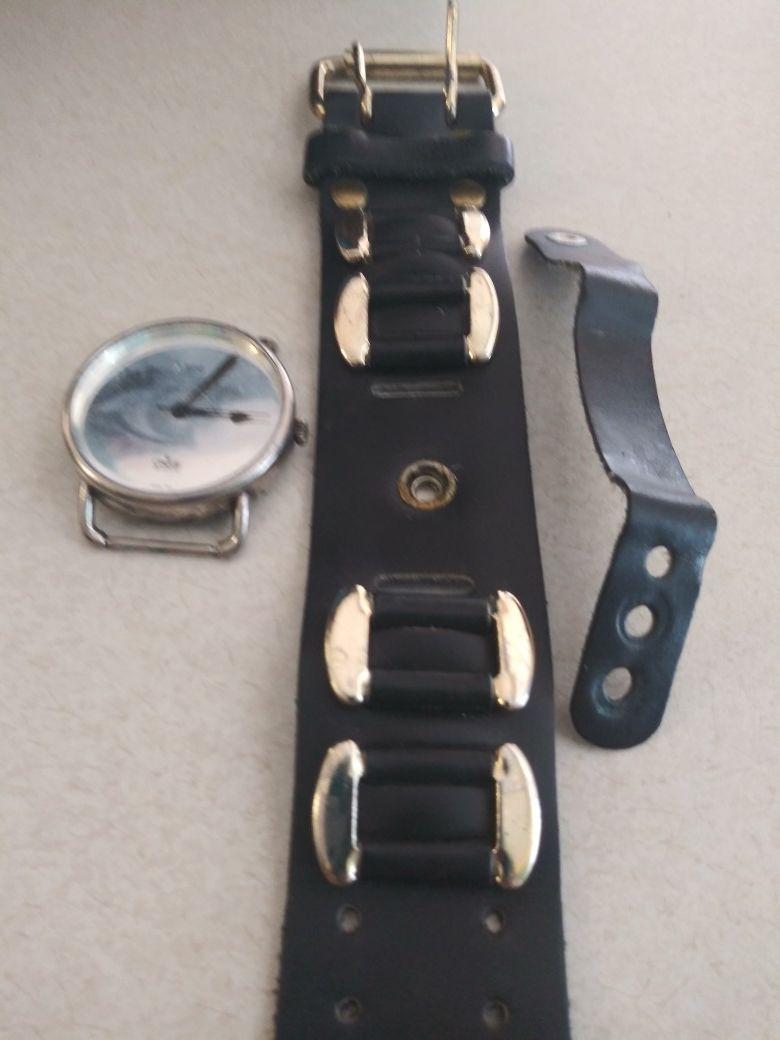 Biker/Gothic Style Watch Bracelet - photo 4