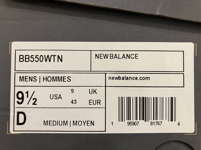 New Balance BB550 WTN Lakers 9.5 Men - photo 2