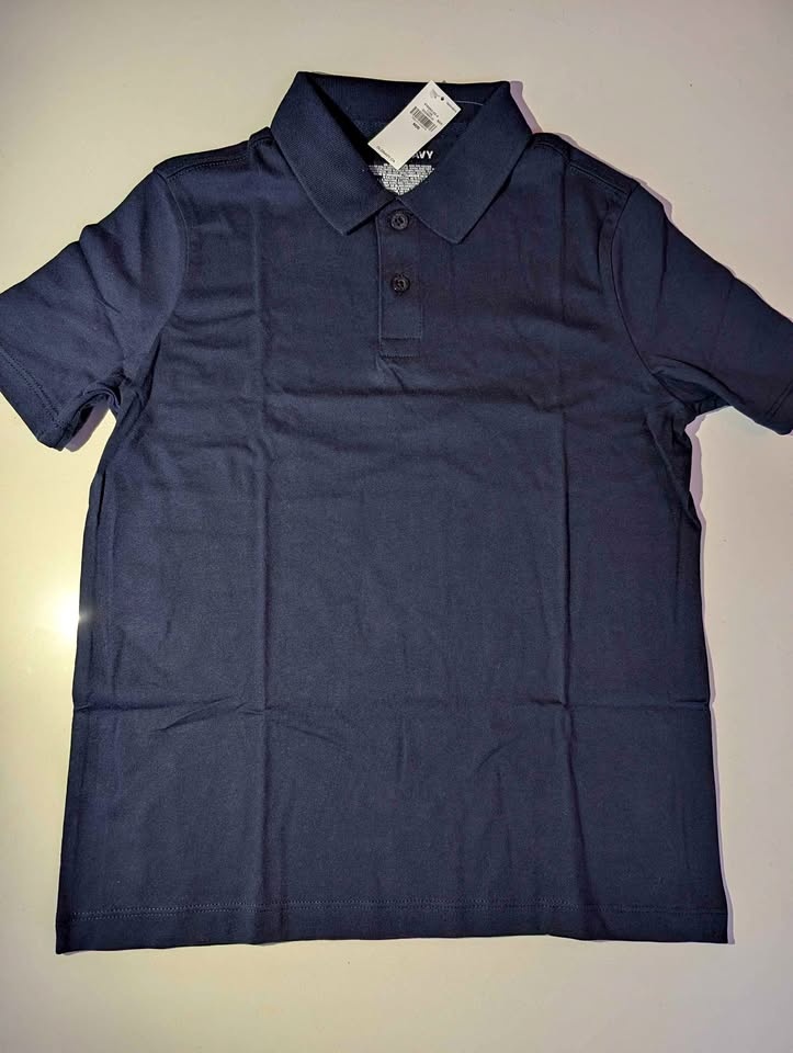 Navy - kids size 8 polo uniform shirt *Brand new