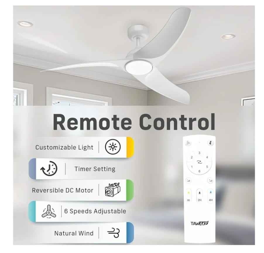 42 inch Low Profile Ceiling Fan with Light and Remote - photo 4