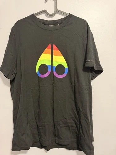 Moose Knuckles Canada Men's TShirt - Black/ Pride Logo - Size L - photo 2