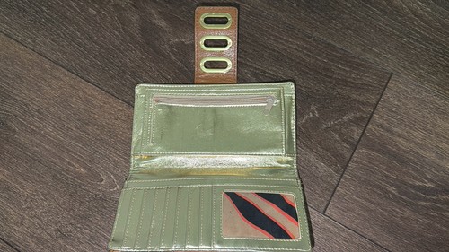 Nine West Tan Wallet with Gold Turn Lock & Metallic Interior - photo 3