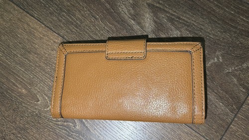 Nine West Tan Wallet with Gold Turn Lock & Metallic Interior - photo 5