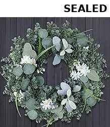 Door Wreath Green Eucalyptus for Front Door