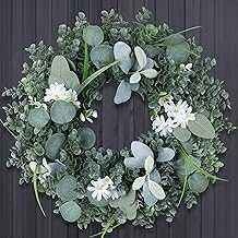 Door Wreath Green Eucalyptus for Front Door - photo 2