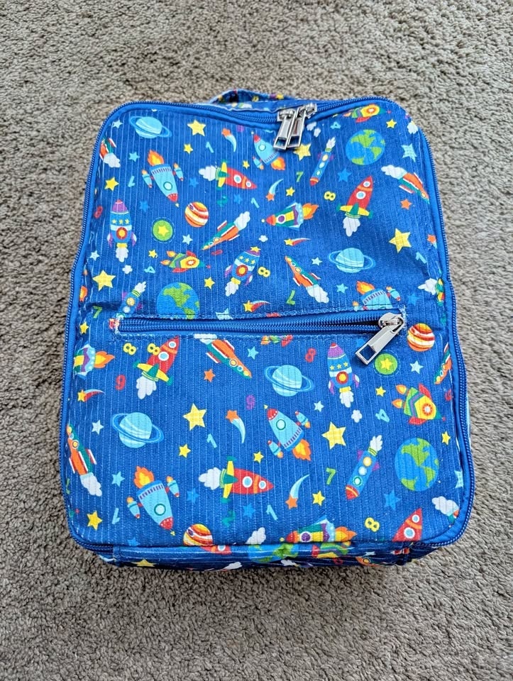 Outer Space Rocket Lunch Bag