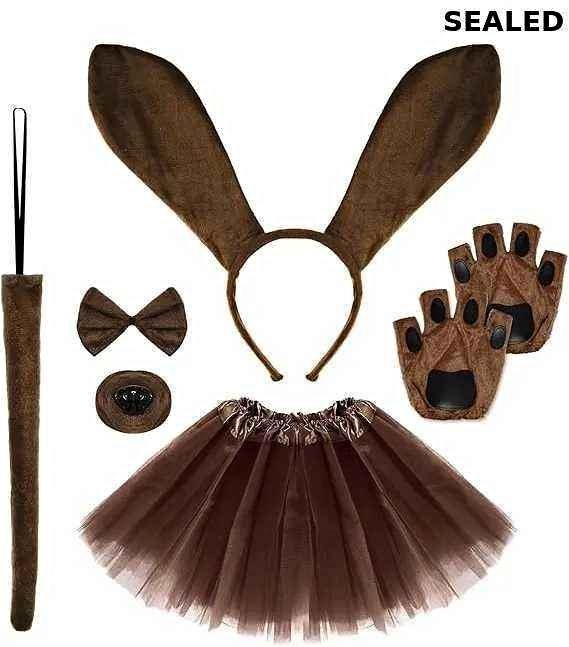 6 Pc Brown Puppy Dog Costume Set
