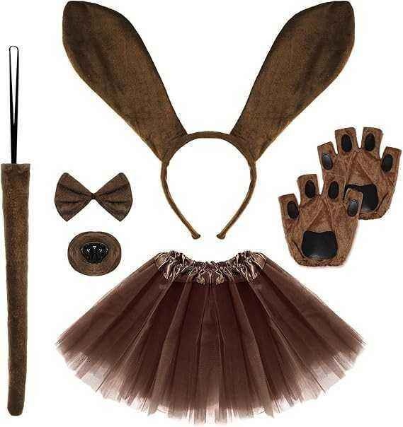 6 Pc Brown Puppy Dog Costume Set - photo 2