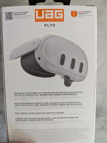 UAG Plyo Case for Meta Quest 3 VR Headset Clear Shell Guard - photo 3