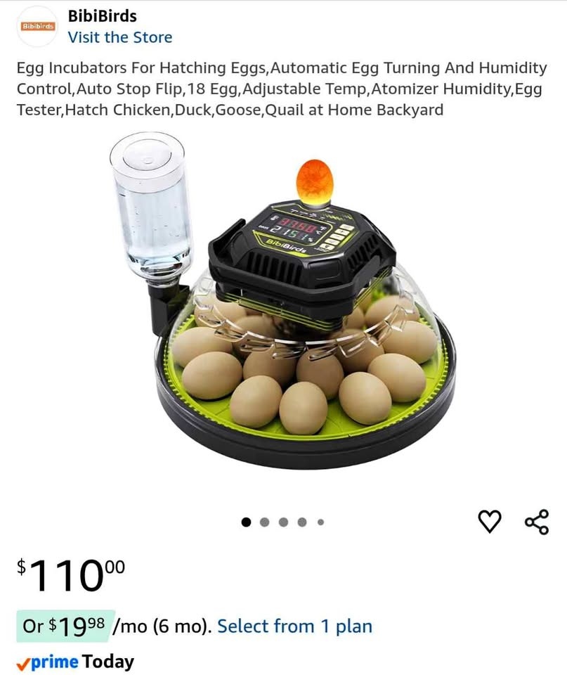 18 egg Automatic Incubator - New