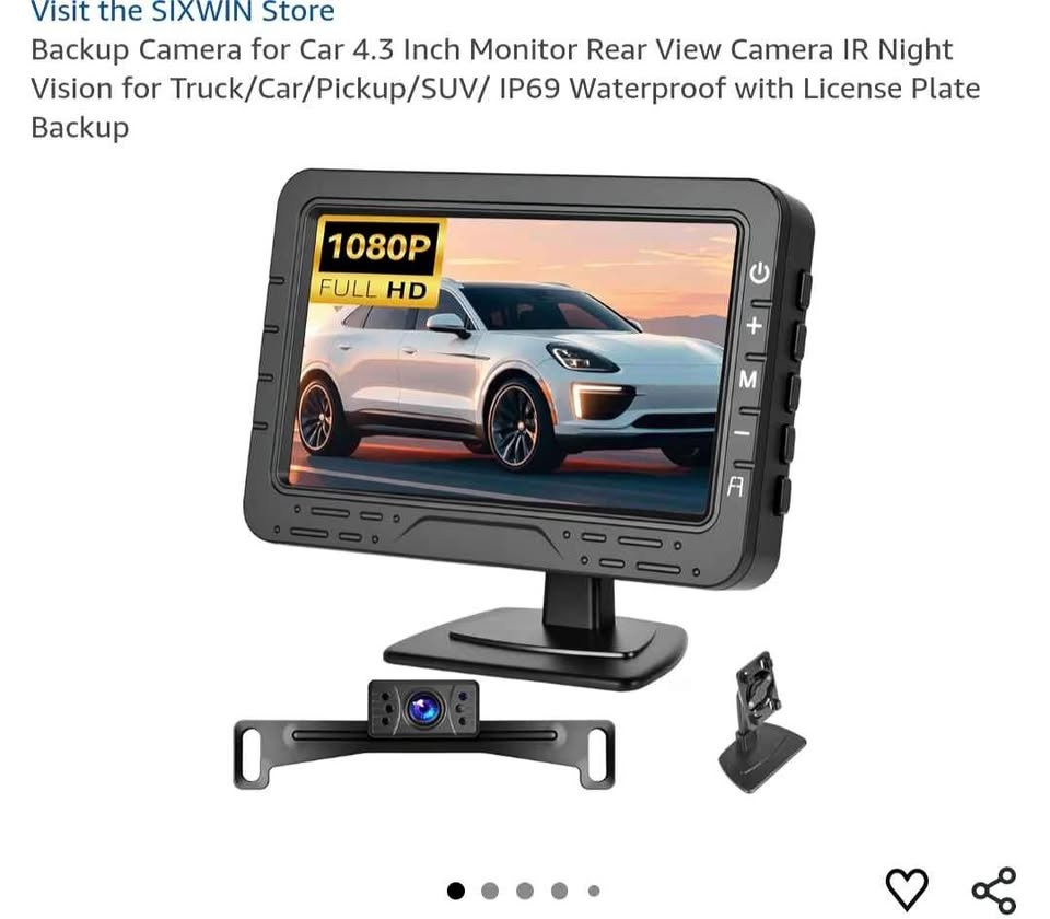 Wireless Backup Camera with Screen - New
