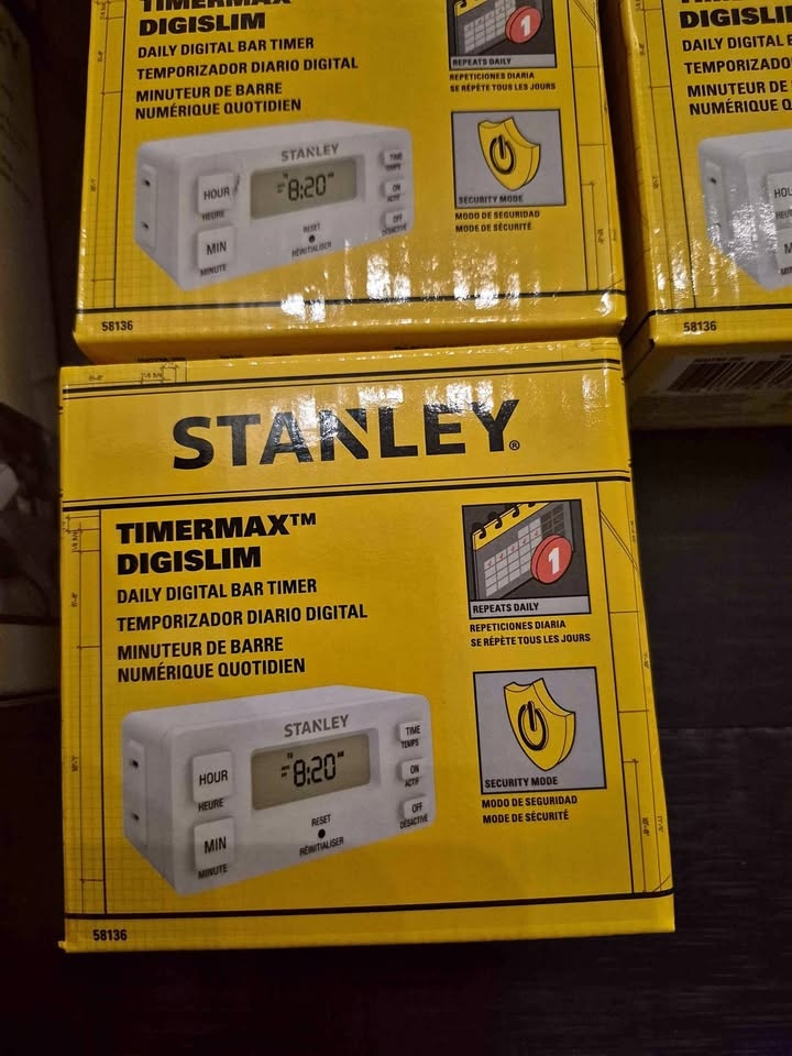 Brand New Stanley Timermax Digislim Daily Digital Bar Timer