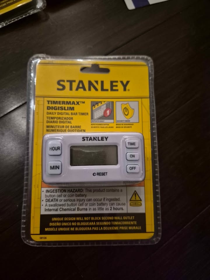 Brand New Stanley Timermax Digislim Daily Digital Bar Timer - photo 2