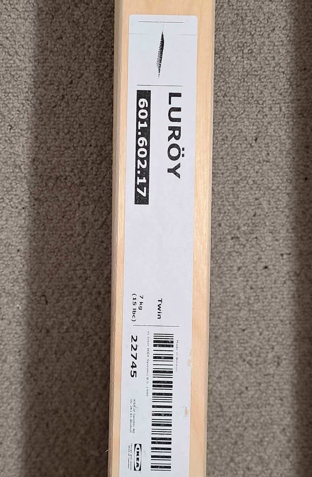 IKEA LURÖY Twin Slatted Bed Base
