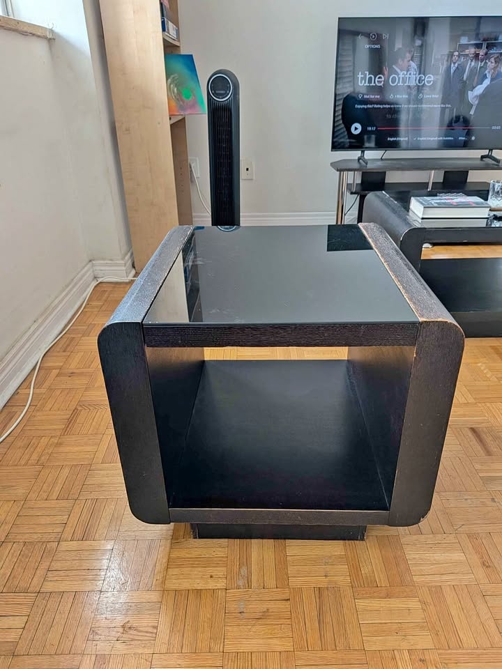 Geometric Cube Side Table