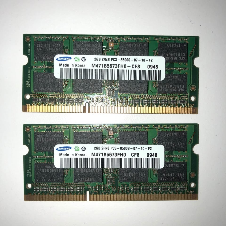 2x 2GB RAM SODIMM DDR3 Laptop Memory - photo 2