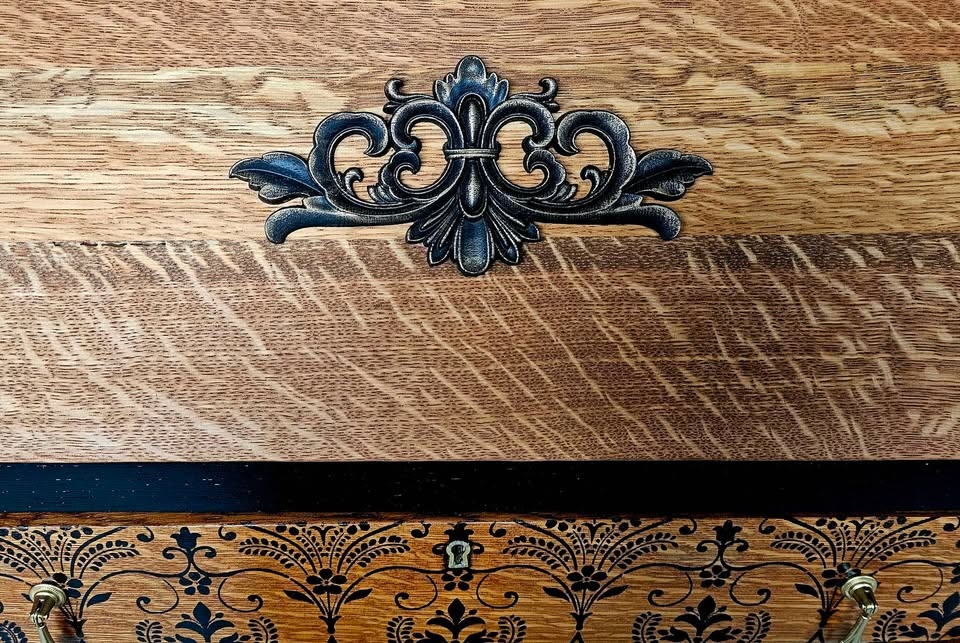 Refurbished vintage writing desk - photo 5