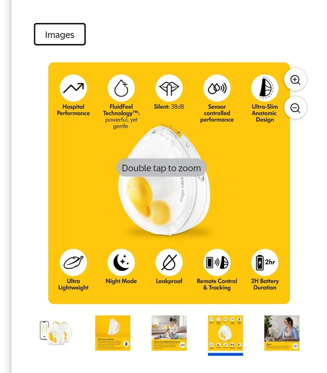 Medela Magic InBra Wearable Double Electric Breast Pump - photo 2