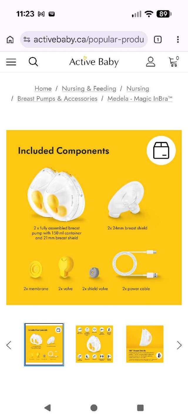 Medela Magic InBra Wearable Double Electric Breast Pump - photo 3