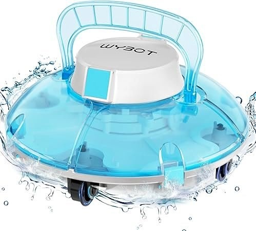 WYBOT Cordless Robotic Pool Vacuum, Dual Powerful Suction Ports