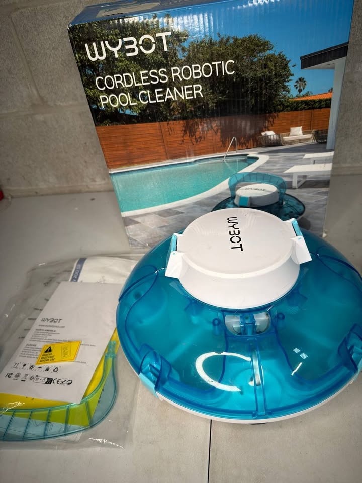 WYBOT Cordless Robotic Pool Vacuum, Dual Powerful Suction Ports - photo 3
