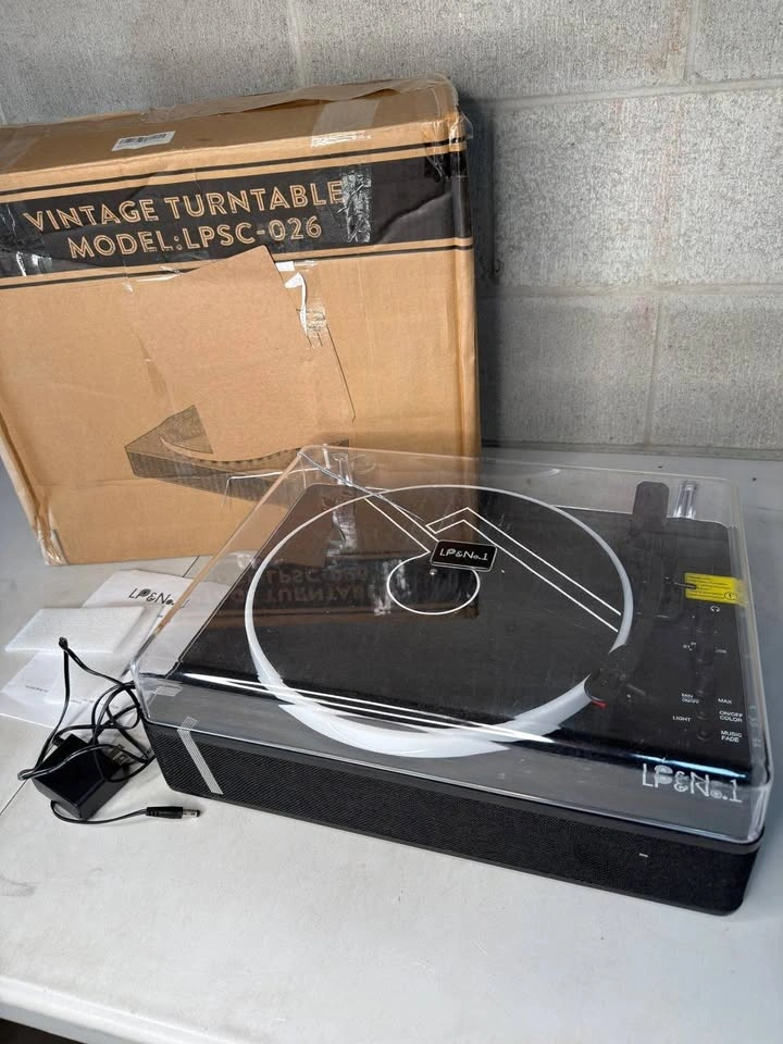 LP&No.1 Record Player with Built-in Stereo Speakers - photo 2