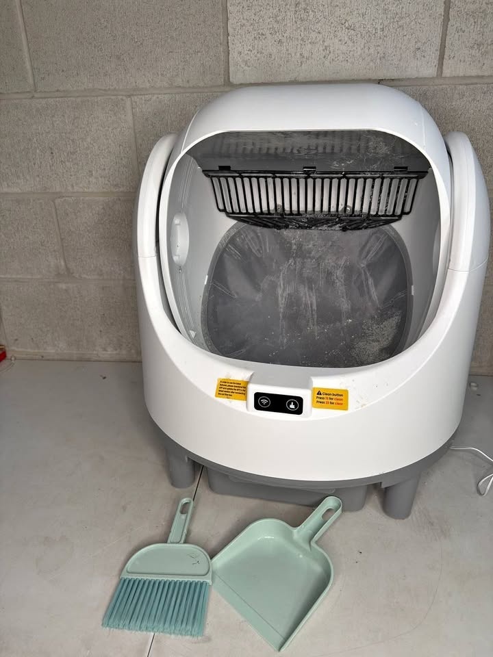 Ricodo Open-Top Self-Cleaning Cat Litter Box, Large Capacity