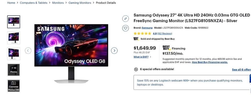 Samsung G8 Odyssey OLED Gaming Monitor - photo 3