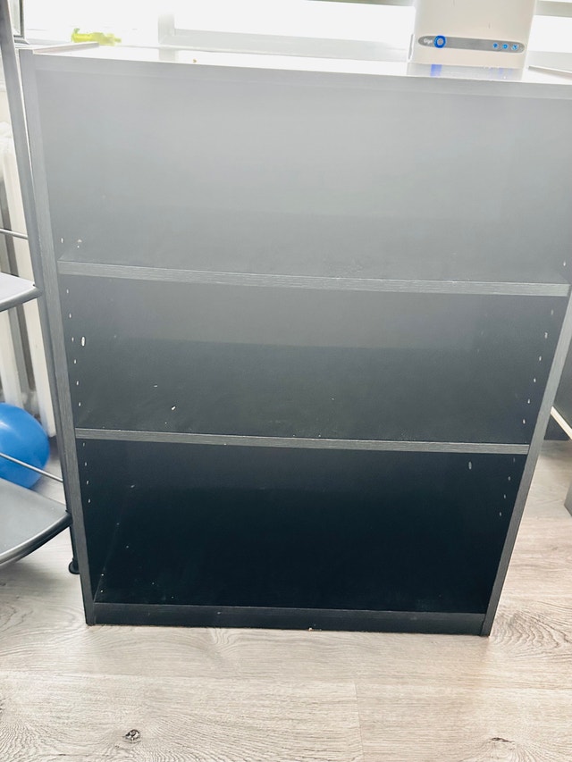 3 Tier Bookcase, Floor Standing Open Bookshelf - photo 4