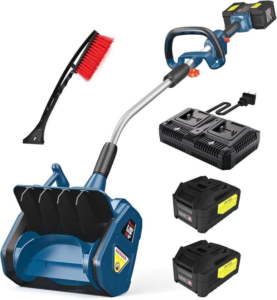Enhulk Electric Snow Shovel, 40V 13-Inch Cordless Snow Blower