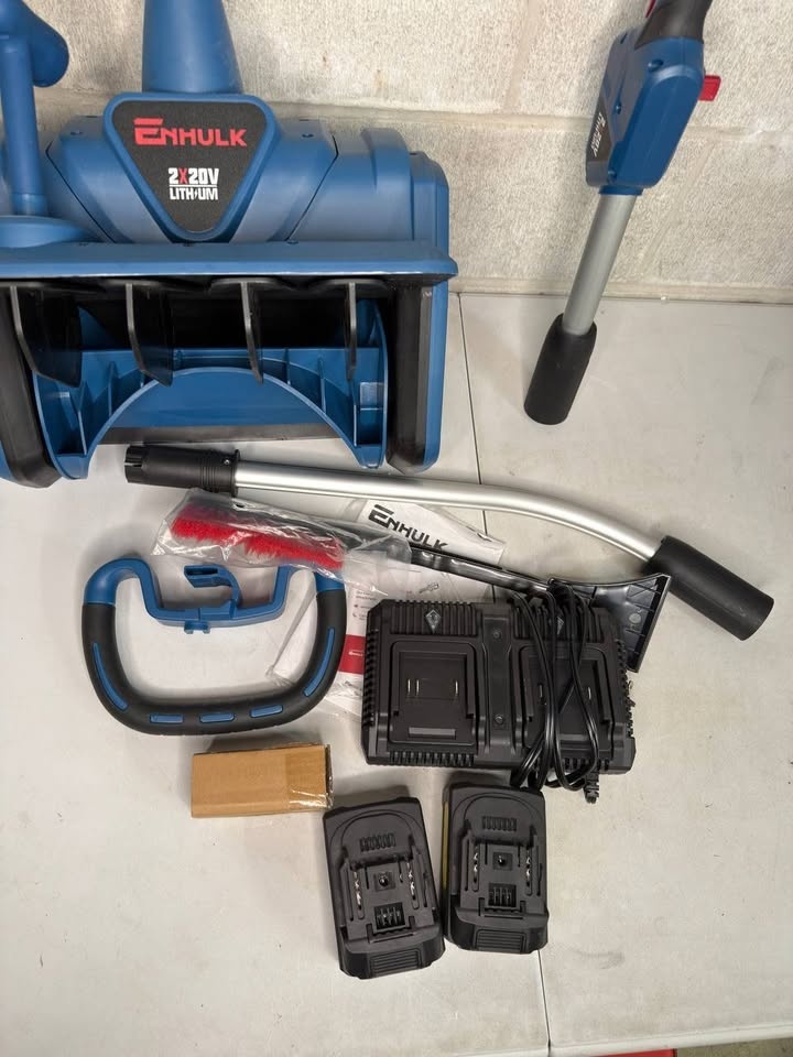 Enhulk Electric Snow Shovel, 40V 13-Inch Cordless Snow Blower - photo 2