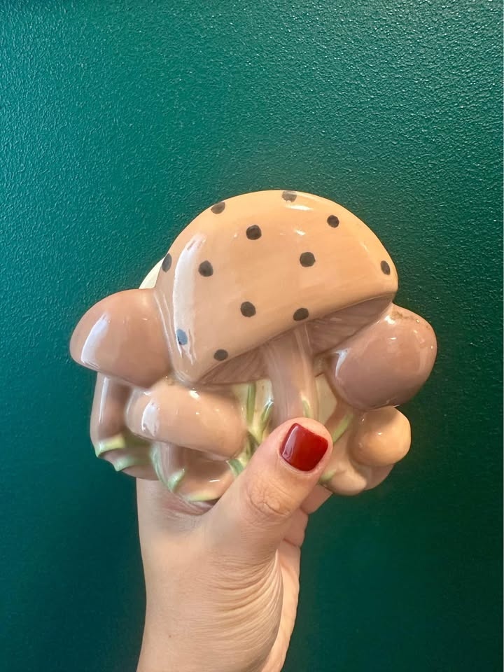 Vintage Ceramic Mushroom Napkin Holder - photo 3