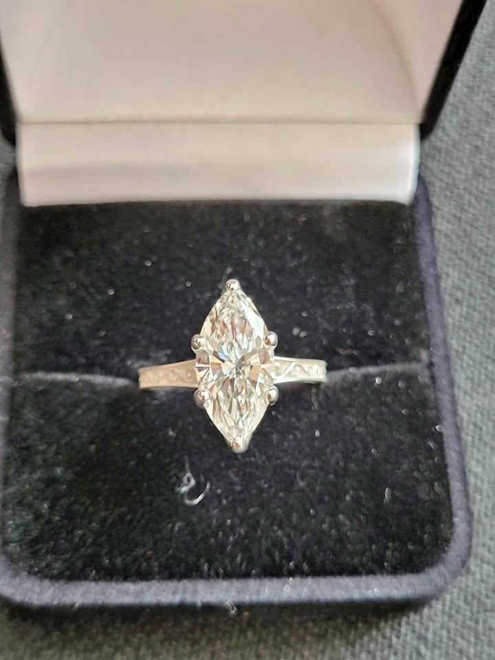 3ct Marquise Lab Diamond Ring