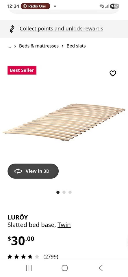 Like new Ikea Bed Slats