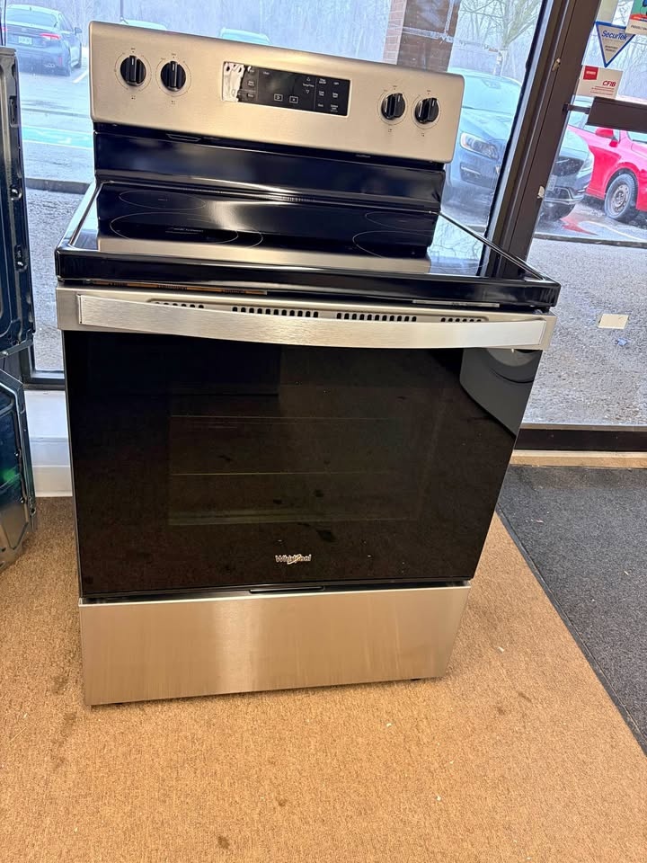 Whirlpool Stainless Steel Electric Range Glass Top